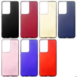 Galaxy S21 Ultra Uyumlu Zore Premier Silikon Kapak-Kırmızı