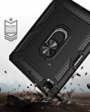 iPad Pro 12.9 2020 (4.Nesil) - Uyumlu Uyumlu ​ZYL Tablet Vega Kapak-Siyah