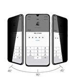 Oppo A73  Uyumlu Zore New 5D Privacy Temperli Ekran Koruyucu
