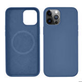iPhone 12 Pro Uyumlu Zore Silksafe Wireless Kapak-Siyah