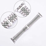 Watch 38mm Uyumlu KRD-36 Metal Zore Kordon-Gümüş-Gold