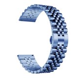 Xiaomi Amazfit Pace Uyumlu KRD-36 22mm Metal Zore Kordon-Lacivert