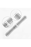 Gear S3 Uyumlu Krd-36 22mm Metal Kordon-gümüş-siyah