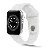 Watch 44mm KRD-37 Uyumlu Zore Kordon-Beyaz