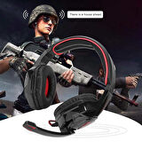 ​JOEC TC-1000 Oyuncu Kulaklığı 3.5mm-Siyah-Kırmızı