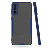 Galaxy S21 Uyumlu Zore Parfe Kapak-Lacivert