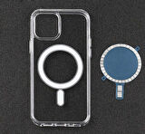 iPhone 11 Uyumlu Zore Tacsafe Wireless Kılıf-Renksiz