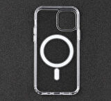 iPhone 11 Uyumlu Zore Tacsafe Wireless Kılıf-Renksiz