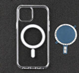 iPhone 11 Pro Max Uyumlu Zore Tacsafe Wireless Kapak-Renksiz