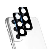 Galaxy S21 Uyumlu Zore Kamera Koruyucu Cam Filmi-Siyah