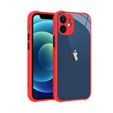 iPhone 12 Mini Uyumlu ​​Zore Kaff Kapak-Kırmızı