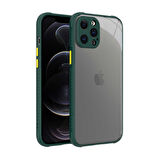 iPhone 12 Pro Max Uyumlu ​​ Kaff Kılıf-Koyu Yeşil