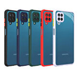 Galaxy M12 Uyumlu ​​Zore Kaff Kapak-Koyu Yeşil