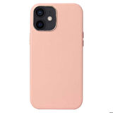 iPhone 12 Mini Uyumlu Zore Leathersafe Wireless Kapak-Pembe
