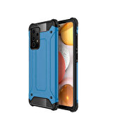 Galaxy A72 Uyumlu Zore Crash Silikon Kapak-Mavi