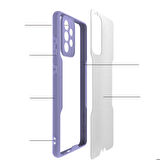 Galaxy A72 Uyumlu Zore Parfe Kapak-Mavi