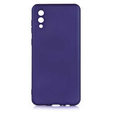 Galaxy A02 Uyumlu Zore Premier Silikon Kapak-Lacivert