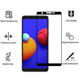 Galaxy A01 Core Uyumlu Zore Kenarları Kırılmaya Dayanıklı Cam Ekran Koruyucu