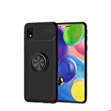 Galaxy A01 Core Uyumlu Zore Ravel Silikon Kapak-Siyah