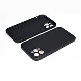 iPhone 12 Pro Uyumlu Zore İmax Silikon-Siyah