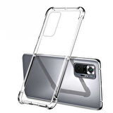 Xiaomi Redmi Note 10 Pro Kılıf Nitro Anti Shock Darbe Emici Köşe Korumalı Şeffaf Silikon Kapak