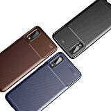 Galaxy A02 Uyumlu Zore Negro Silikon Kapak-Kahverengi