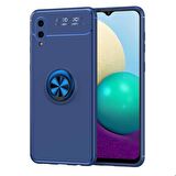 Galaxy A02 Uyumlu Zore Ravel Silikon Kapak-Mavi