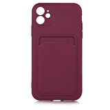 iPhone 12 Uyumlu ​​ Ofix Kılıf-Mürdüm