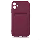 iPhone 12 Uyumlu ​​Zore Ofix Kapak-Mürdüm