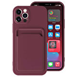 iPhone 12 Pro Uyumlu ​​ Ofix Kılıf-Mürdüm