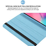 Galaxy Tab A7 Lite T225  Uyumlu ​JOEC Dönebilen Standlı Kılıf-Mor