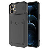 iPhone 12 Pro Uyumlu ​ Kartix Kılıf-Siyah
