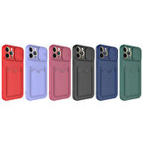 iPhone 12 Pro Uyumlu ​Zore Kartix Kapak-Kırmızı