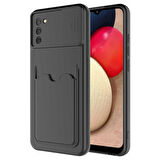 Galaxy A02S Uyumlu ​Zore Kartix Kapak-Siyah