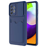 Galaxy A72 Uyumlu ​Zore Kartix Kapak-Lacivert