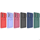 Galaxy A72 Uyumlu ​Zore Kartix Kapak-Koyu Yeşil