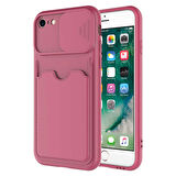 iPhone 7 Uyumlu ​Zore Kartix Kapak-Koyu Mor