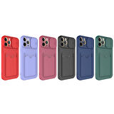 iPhone 12 Pro Max Uyumlu ​ Kartix Kılıf-Koyu Mor