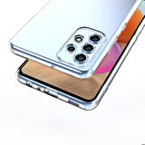 Galaxy A72 Uyumlu Zore Kamera Korumalı Süper Silikon Kapak-Renksiz