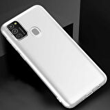 Galaxy M21 Uyumlu Zore Kamera Korumalı Süper Silikon Kapak-Renksiz