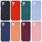 Galaxy A12 Uyumlu Zore Mara Lansman Kapak-Lila