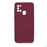 Galaxy A21S Uyumlu Zore Mara Lansman Kapak-Koyu Mor