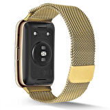 Huawei Watch Fit Uyumlu KRD-01 Metal Zore Kordon-Gümüş