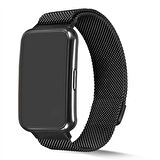 Huawei Watch Fit Uyumlu KRD-01 Metal Zore Kordon-Siyah