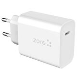 Beyaz ​XMac Serisi X3 20W Seyahat Şarj Başlığı-Zore