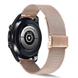 Huawei Honor Magic 2 46mm Uyumlu KRD-45 22mm Metal Zore Kordon-Gold