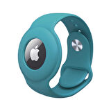 Uyumlu Airtag Anahtarlık Zore Kordon-Turkuaz