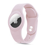 Uyumlu Airtag Anahtarlık Zore Kordon-Pembe Açık