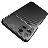 Galaxy M32 Uyumlu Zore Negro Silikon Kapak-Kahverengi