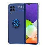 Galaxy M32 Uyumlu Zore Ravel Silikon Kapak-Mavi